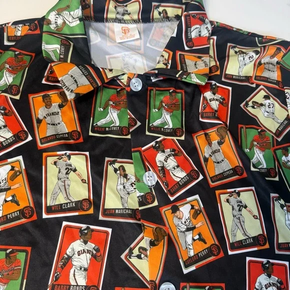 San Francisco Giants 2023 Hawaiian Legends Shirt Mays Bonds McCovey Baseball - Picture 2 of 8